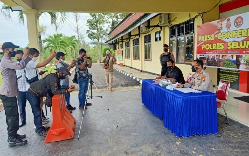 Polres Seluma Gelar Konferensi Pers