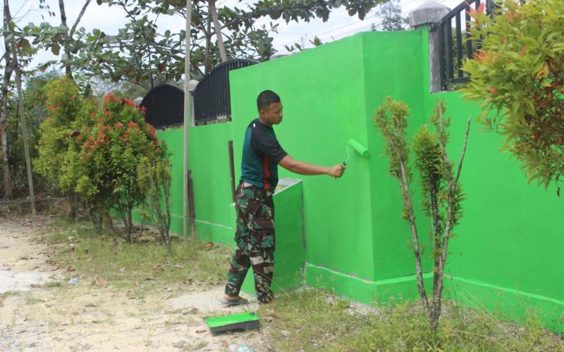 Masjid Al Ikhlas Sasaran Fisik TMMD Hampir Tuntas