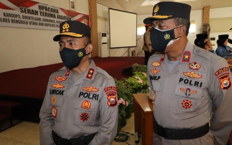 Kapolda Bengkulu Minta Pejabat Baru Segera Laksanakan Tugas