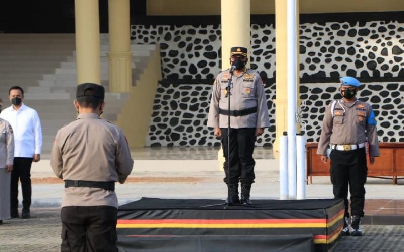Apel Pagi, Karo Rena Polda Bengkulu Ingatkan Kedisiplinan