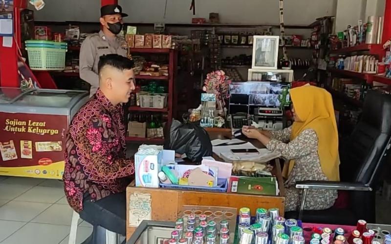 Polsek Giri Mulya Patroli Dialogis Sambang Pelaku Usaha di Desa Giri Mulya
