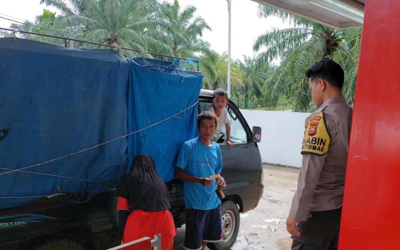  Bhabinkamtibmas Penarik Raya Sambangi Objek Vital