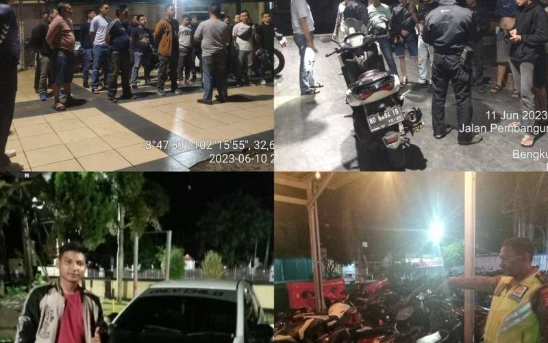 Polresta Bengkulu Patroli Malam, Antisipasi Balap Liar dan Knalpot Brong