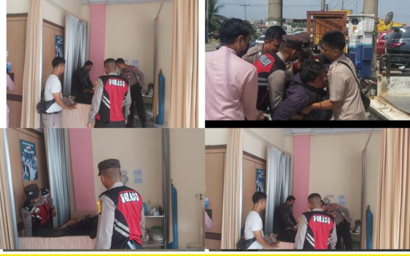 Quick Response, Satsamapta Polresta Bengkulu Bawa Korban Laka Tunggal Ke Klinik 