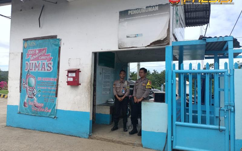 Bhabinkamtibmas Polsek Pino Raya, Sambang Dialogis  Ke Security PT SBS Pino Raya 