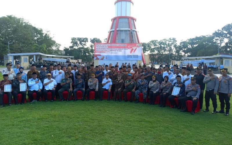 Dir Binmas Polda Bengkulu Hadiri Apel Kasat Kamling Serentak Seluruh Indonesia