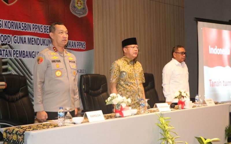 Kapolda Bersama Gubernur Bengkulu Buka Kegiatan Pembinaan Peningkatan Kemampuan Bagi Penyidik Polri dan PPNS