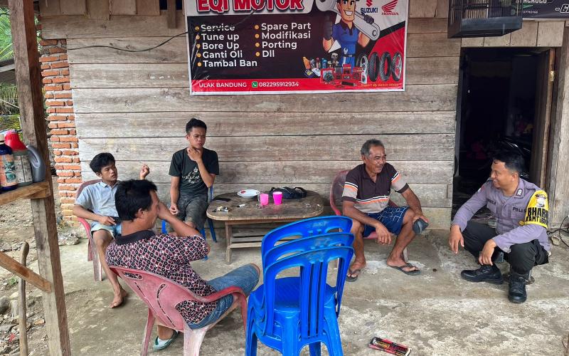 Patroli KRYD, Polsek Muara Sahung Cek Keamanan di Seputaran Wilayah Hukum