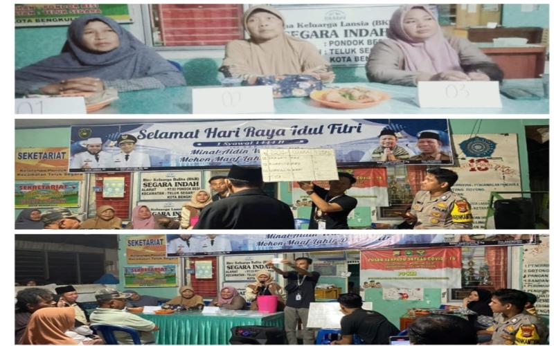 Bhabinkamtibmas Monitoring Pemilihan Ketua RT 05 Kelurahan Pondok Besi 