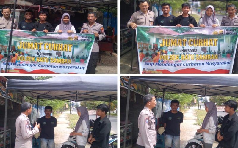 Polresta Ratu Samban, Gelar Jumat Curhat Bersama Pemilik Bengkel di Kelurahan Penurunan 