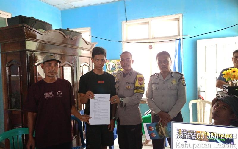Bhabinkamtibmas Polsek Lebong Utara Mediasi Kasus Pencurian Tabung Gas 3 Kg