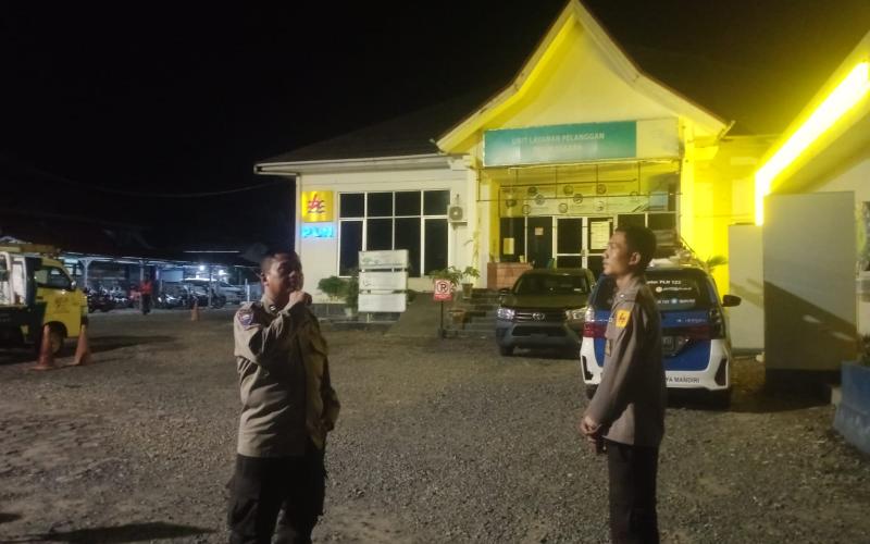 Polsek Teluk Segara Patroli Dialogis, Sampaikan Imbauan Kamtibmas kepada Security PLN
