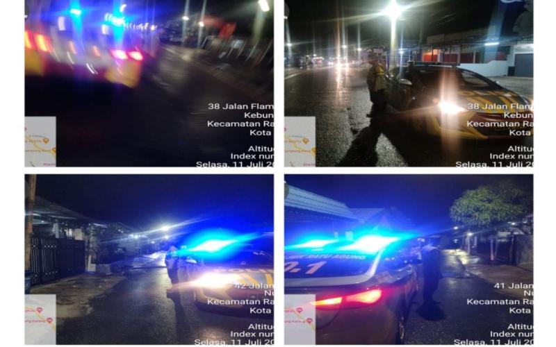 Polsek Ratu Agung Patroli Mobiling dan Dialogis di Wilayah Hukum