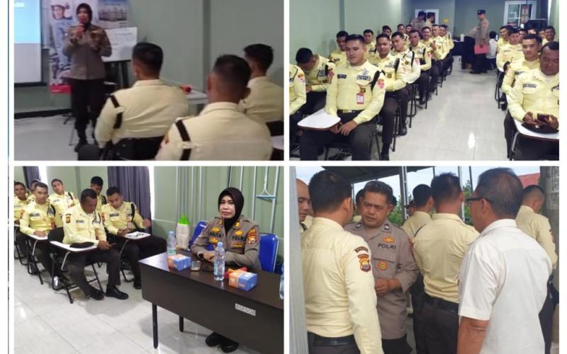 Sat Binmas Polresta Bengkulu Berikan Pembinaan kepada Satpam PT Doa