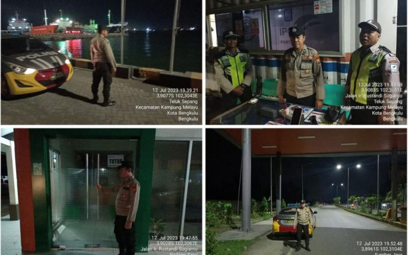 Patroli Malam, Polsek KSKP Pulai Baai Cegah Gangguan Kamtibmas di Wilayah Hukum