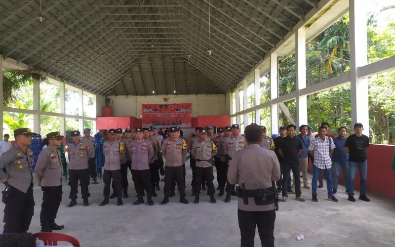 Polsek Batiknau Melakukan Penebalan Pengamanan Pemilahn Calon Ketua APDESI 