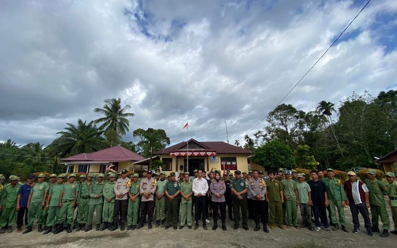 Jelang Pemilu ,TNI-Polri Bersinergi Beri Pelatihan Peningkatan Kapasitas Linmas
