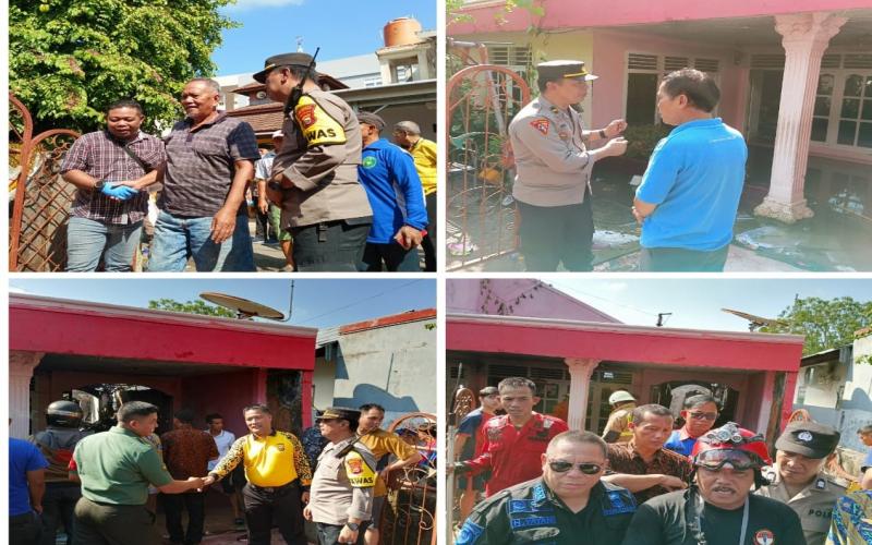 Sat Intelkam Polresta Bengkulu Datangi Tempat Kebakaran di Jalan Jati