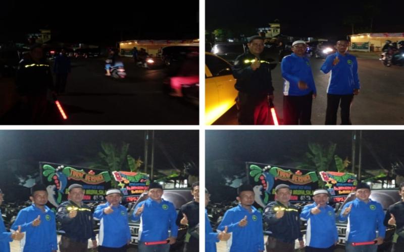 Bhabinkamtibmas Polsek Gading Cempaka Gelar Pengaturan Lalin di Acara Takziah Warga Binaannya