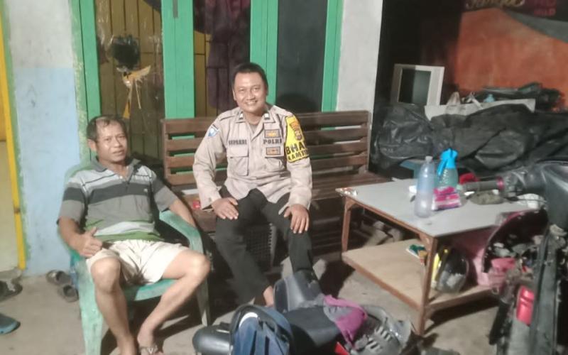 Selalu Aktif Jaga Silaturahmi, Bhabinkamtibmas Sambangi Warga Binaan
