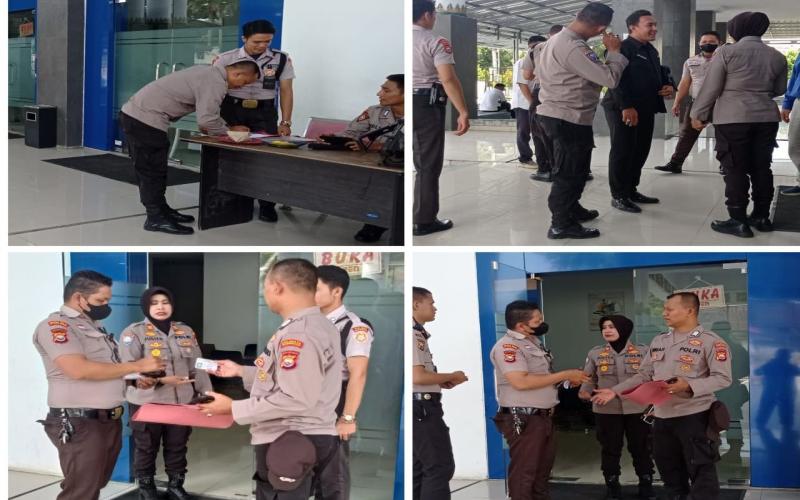 Laksanakan Program Binkamsa, Satbinmas Polresta Bengkulu Cek Anggota Satpam Bank Fadilah