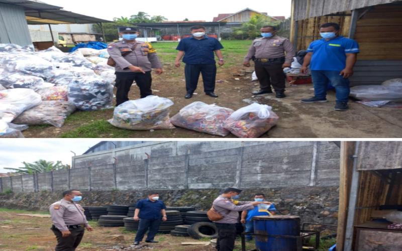 Personel Polsek Kampung Melayu Sambangi PT Bengkulu Distributorindo Raya, Sampaikan Imbauan Kamtibmas