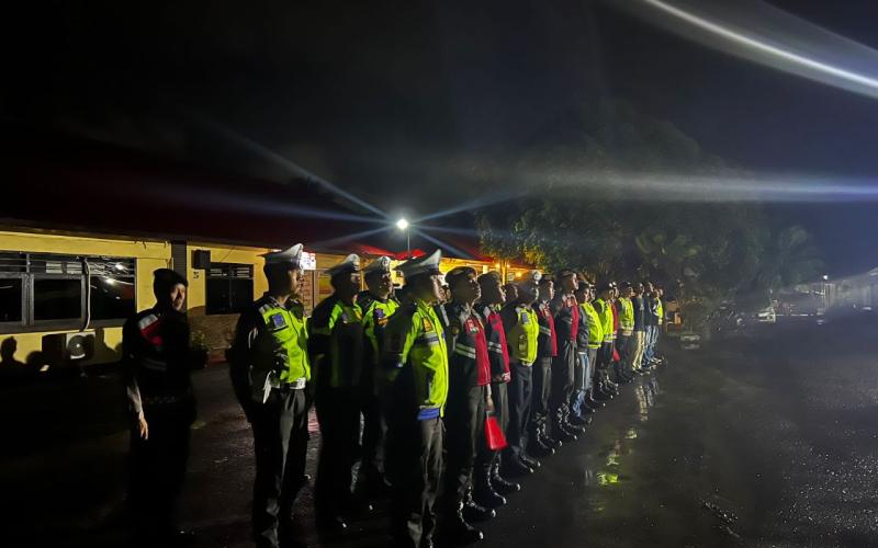 Jamin Kondusifitas Kamtibmas Dimalam Minggu, Polres Bengkulu Selatan Turunkan 58 Personel