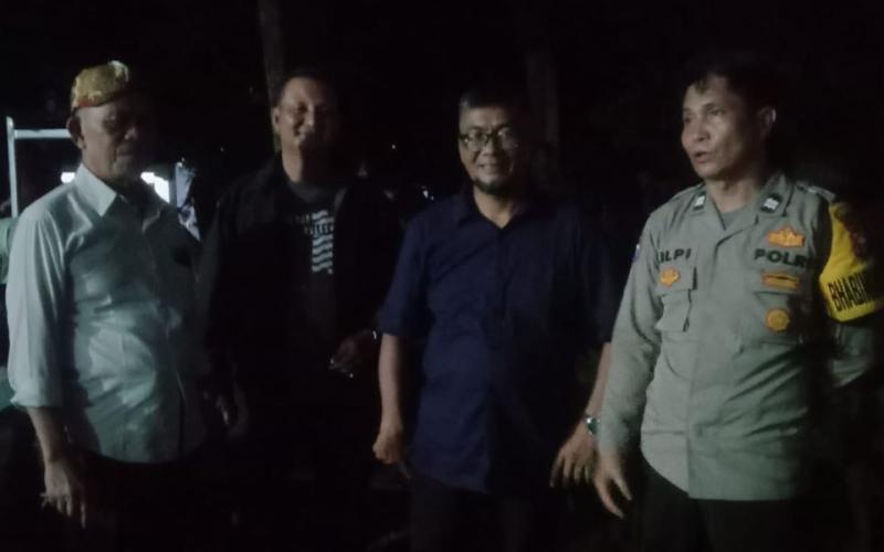 Bhabinkamtibmas Polsek Gading Cemapaka, Monitoring Acara Kuda Kepang di Hajatan Pernikahan Warga Binaannya