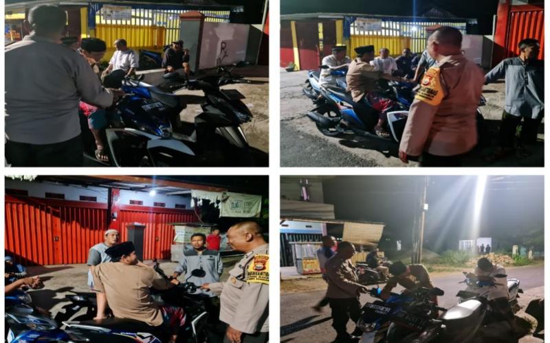 Ciptakan Situasi Kamtibmas, Polsek Muara Bangkhulu Gelar Patroli