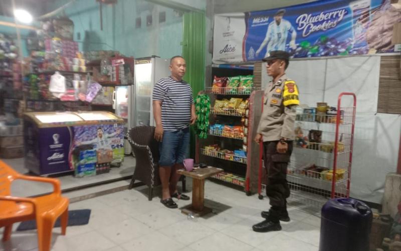 Pengawasan Kamtibmas di Wilkum, Bhabinkamtibmas Polsek Kaur Selatan Patroli KRYD 