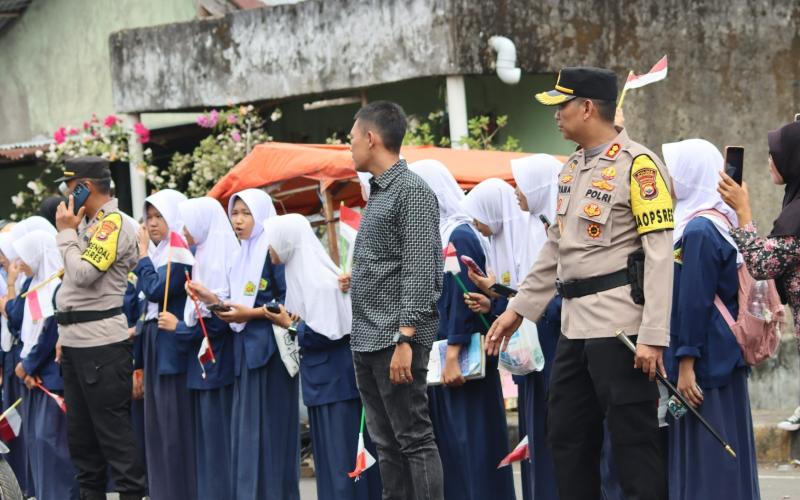 Polres Kepahiang Bersama TNI Sinergi Pengamanan Kunjungan Presiden RI