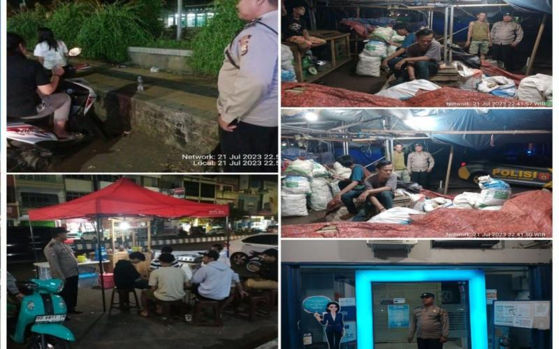Tingkatkan Upaya Pencegahan Tindak Pidana di Wilayah Hukum, Polsek Ratu Samban Gelar Patroli