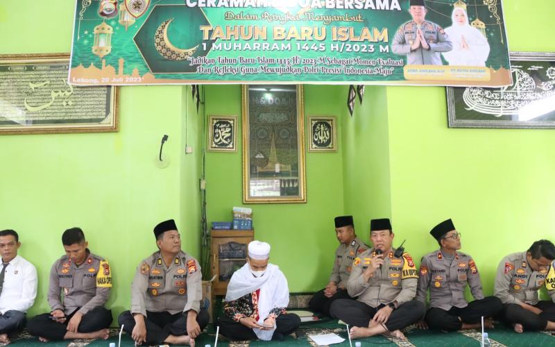 Tahun Baru Islam, Kapolres Lebong Undang Ustaz Berikan Penguatan Spiritualitas Anggota