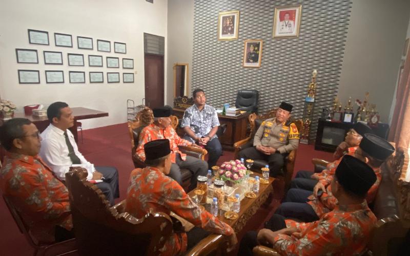 Bersinergi, Kapolres Lebong Terima Audensi Pengurus Muhammadiyah