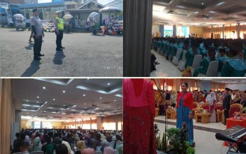 Polsek Ratu Samban Gelar Pengamanan Wisuda Universitas Dehasen Bengkulu