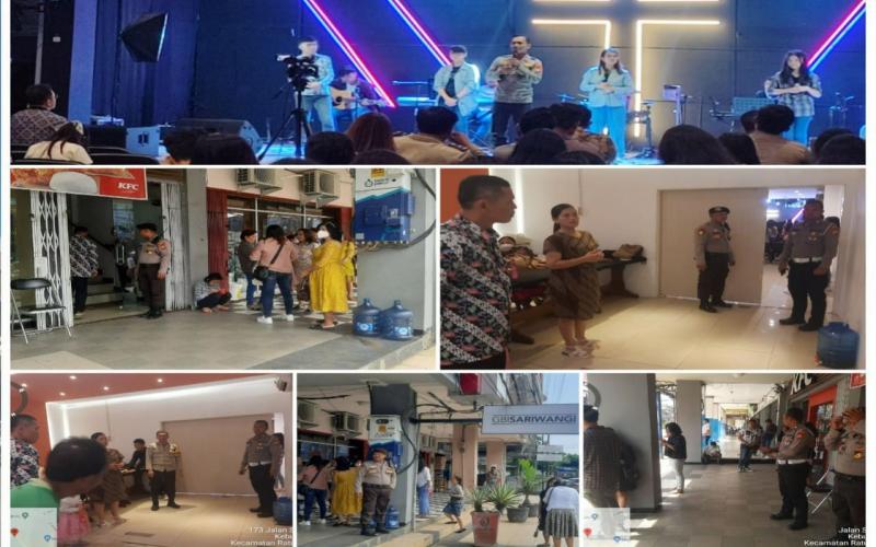 Ibadah Minggu Umat Kristiani, Polsek Ratu Samban Berikan Pengaman di Gereja GBI Sariwangi Suprapto