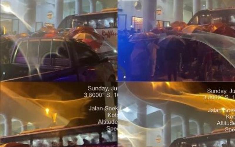 Sat Samapta Polresta Bengkulu Berikan Pengamanan Kepulangan Jemaah Haji Kota Bengkulu