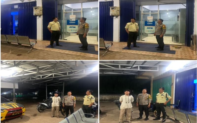 Minggu Malam, Polsek Muara Bangkahulu Patroli Keliling Pantau Situasi Kamtibmas