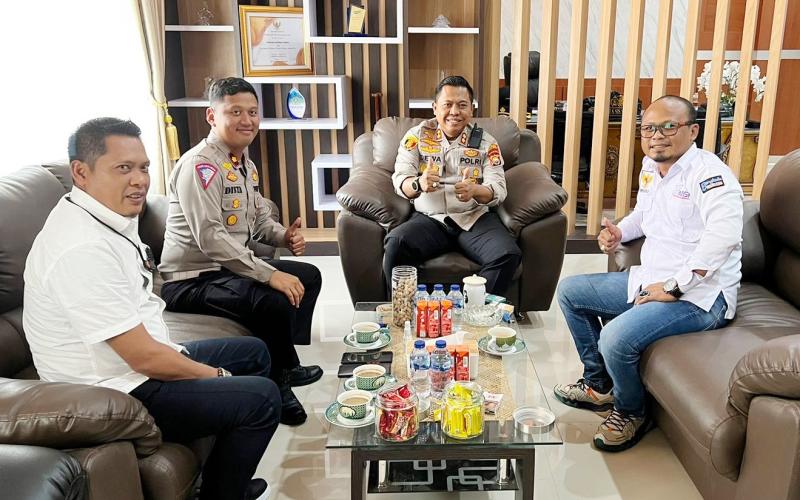 Sinergi, Kapolres Bengkulu Tengah Terima Audensi Ketua SMSI Bengkulu