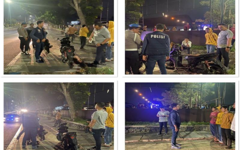 Patroli Dialogis, Polsek Gading Cempaka Sambangi Pemuda yang Nongkrong di Taman Budaya