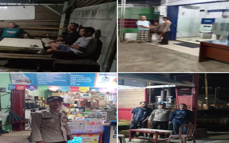 Patroli Dialogis, Polsek Kampung Melayu Sambang Kamtibmas kepada Petugas Jaga Pos Ronda