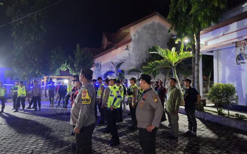 Jaga Kondusifitas Kamtibmas Dimalam Minggu, Polres Bengkulu Selatan Trunkan UKL 