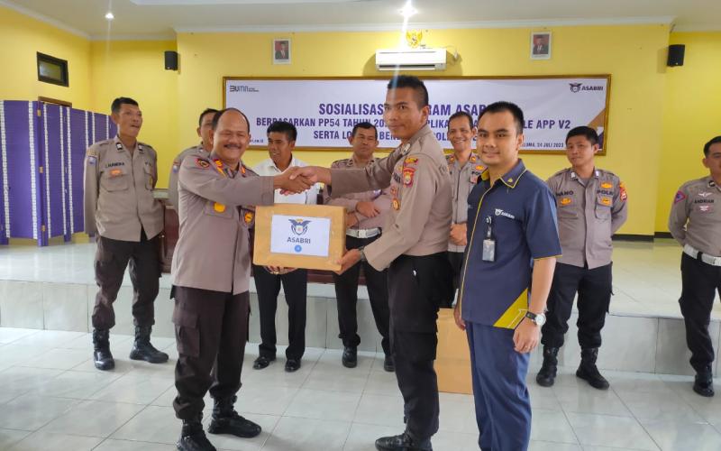 Polres Seluma Ikuti Sosialisasi ASABRI PP NO 54 Tahun 2020 dan ASABRI Mobile APP 