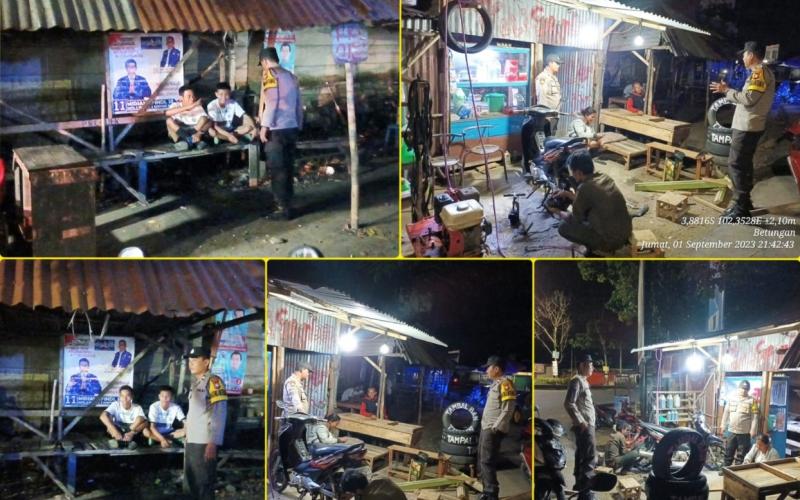 Patroli Dialogis, Bhabinkamtibmas Sambangi Warga Sampaikan Imbauan Kamtibmas