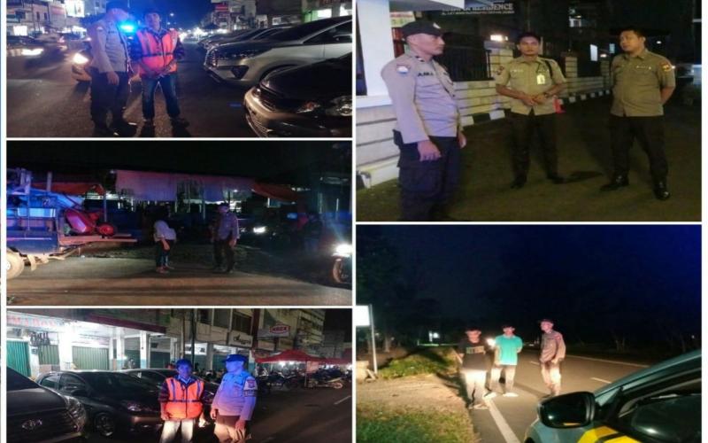 Cegah Terjadinya Gangunggan Kamtibmas, Polsek Ratu Samban Patroli Keliling