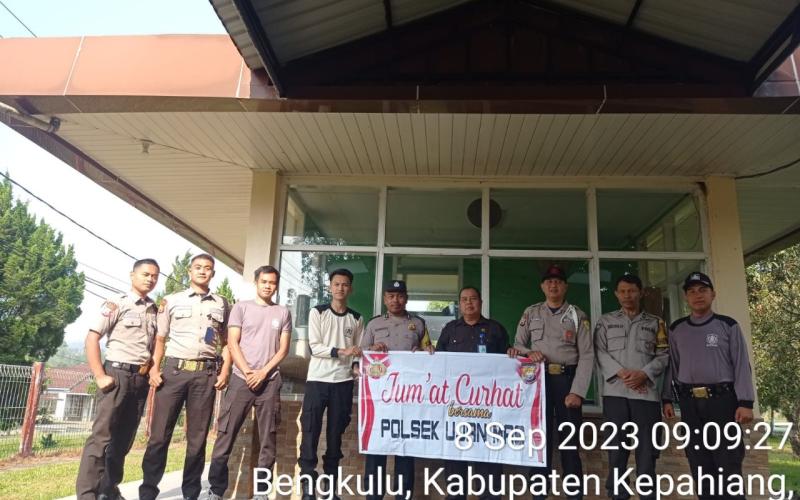 Jaga Harkamtibmas, Polsek Ujan Mas Gelar Jumat Curhat Bersama Satpam