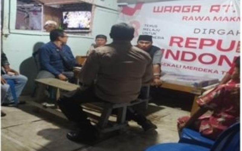 Polsek Muara Bangkahulu Patroli Keliling Malam Hari, Sampaikan Imbauan Kamtibmas