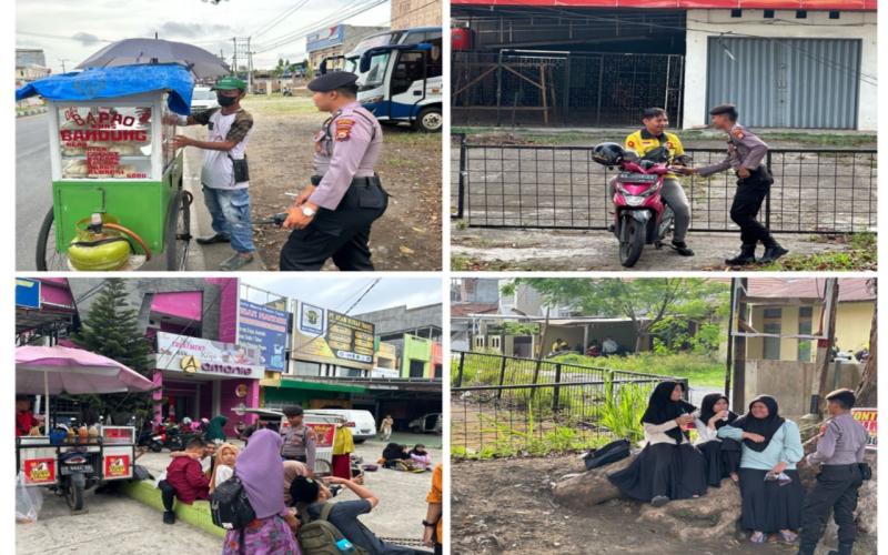 Antisipasi Gangguan Kamtibmas, Sat Samapta Sampaikan Imbauan kepada Pedagang