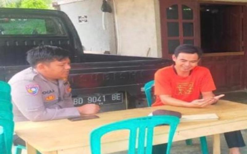 Patroli Dialogis, Polsek Kedurang Jaga Kondusifitas Tahapan Kampanye Pemilu Serentak Tahun 2024 