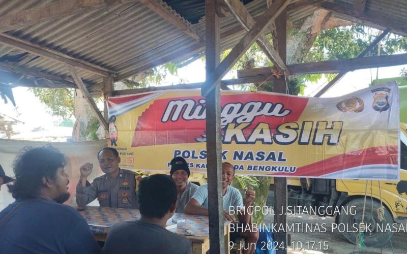 Tampung dan Serap Aspirasi Warga, Poslek Nasal Minggu Kasih Bersama Warga Tebing Rambutan 